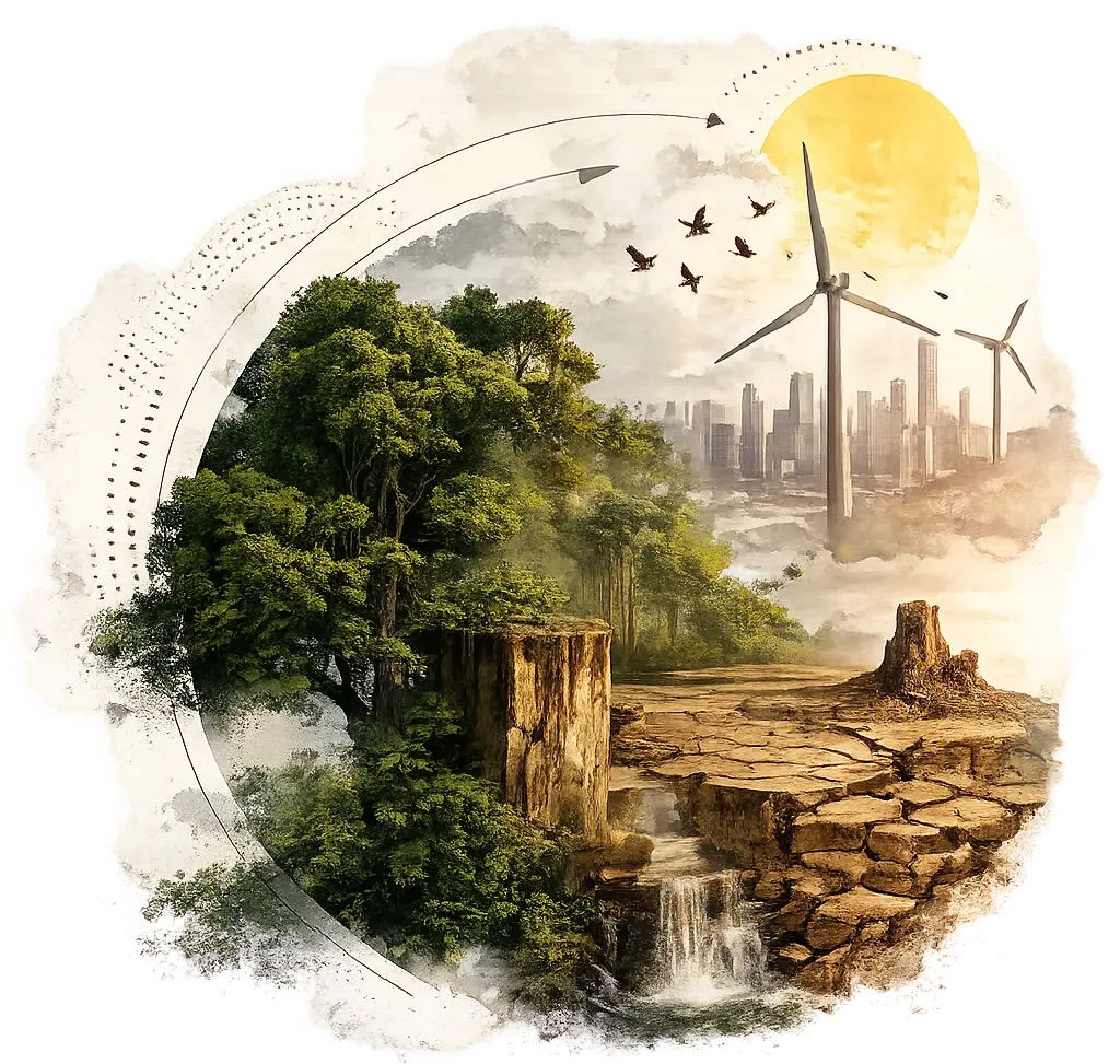 Climate Explained hero collage
