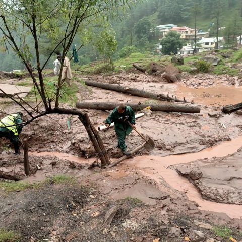 Heavy Rain in Murree Triggers Flooding and Raises Landslide Risk